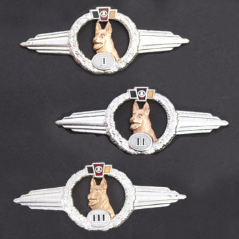 East German K-9 Qualification Pins