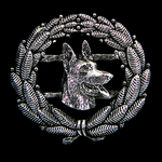 Small German Shepherd in Wreath