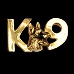 K9 Lapel Pin with Dog