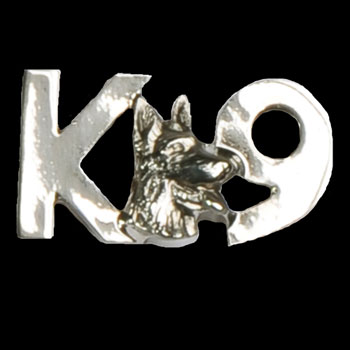 K9 Lapel Pin with Dog