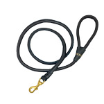 Round Leather covered 6' leash