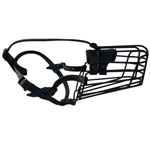 Black Rubber Coated Wire Basket Muzzle