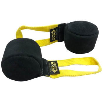 Elite K-9 Round Leather Tug - 1 Handle