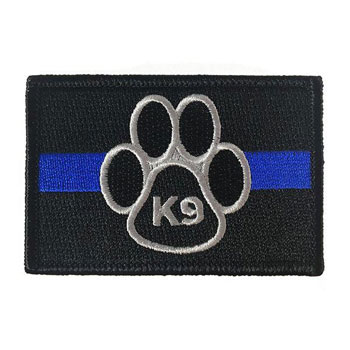 K-9 Thin Blue Line Patch w/ Velcro