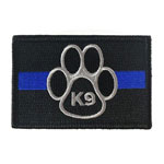 K-9 Thin Blue Line Patch w/ Velcro