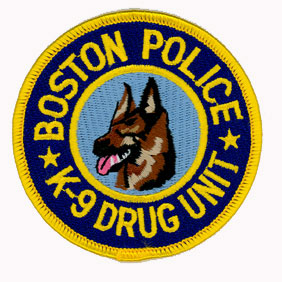 Boston Police K-9 Drug Unit Patch