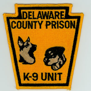 Delaware County Prison K-9 Unit Patch