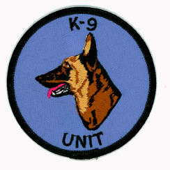 K-9 Unit with Belgian Malinois Head Facing Left