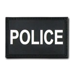 Police PVC Patch - Black