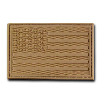 USA Flag PVC Patch - Coyote