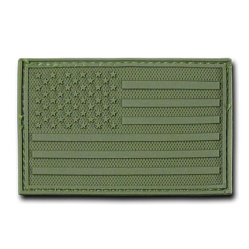 USA Flag PVC Patch - Olive