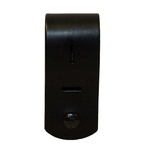 Black Boston Leather Badge Holder
