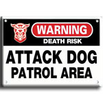 Metal Warning Sign