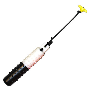 Plastic Training Dummy - Black and White with rope and knot