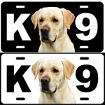License Plate-Yellow Lab