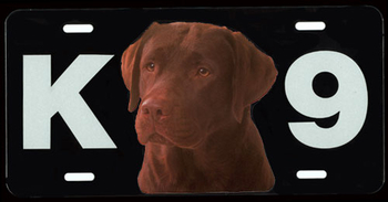 License Plate-Chocolate Lab