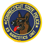 Connecticut State Police K-9 Narcotics Unit Patch